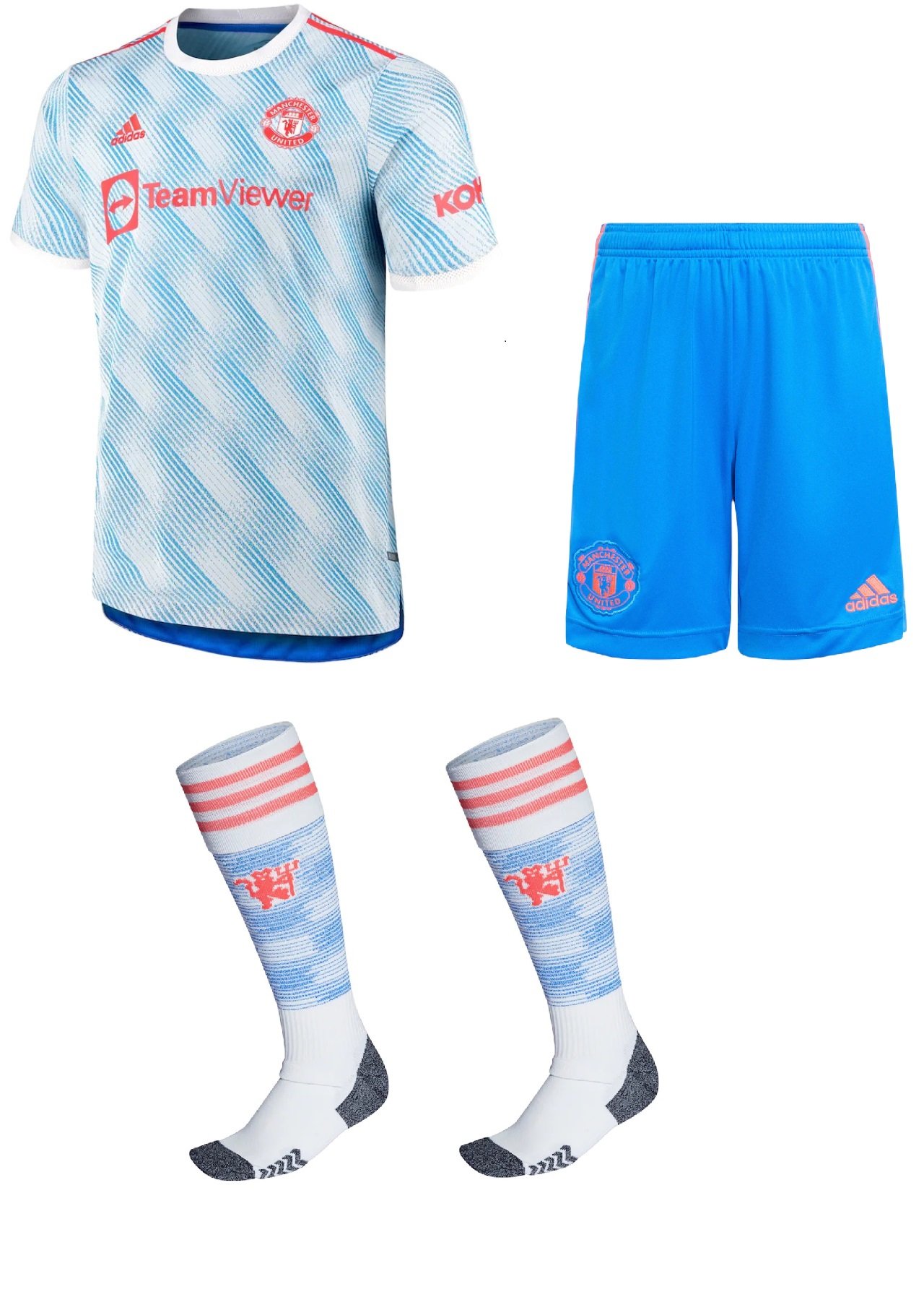 Kit adulto II Manchester United 2021 2022 Adidas oficial
